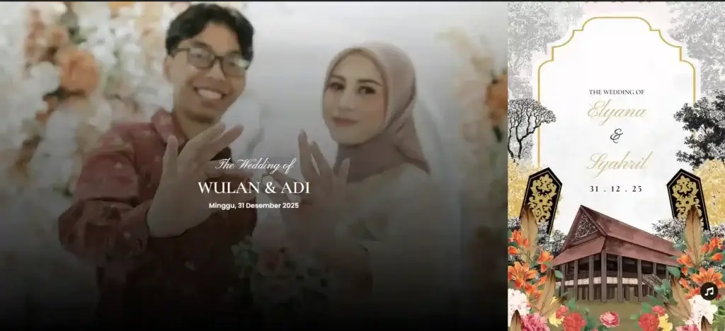 template undangan pernikahan digital adat banjar